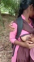 Vilupuram tamil polytechnic college couple enjoys lovemaking connected with forest