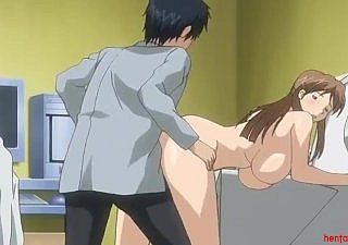 핫 무수정 장면 - 매력적인 애니메이션 걸레는 그녀의 순결을 제공합니다