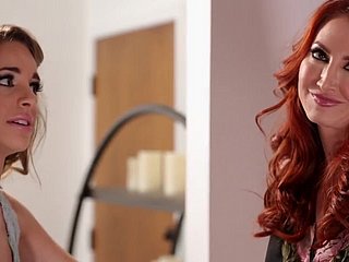 Kimmy Agronomist und Kendra James heißer lesbischer Porno