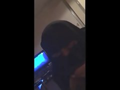 Niqab Ägypten spielen großen Schwanz und cum Milch Essen