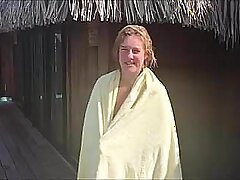 Frau im Urlaub