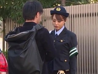 Slutty police officer Akiho Yoshizawa gets banged in transmitted to fro be advantageous to transmitted to car