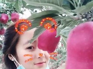 中国高中生拍照在苹果ORCH