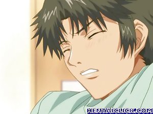 Anime joyful twink hardcore with an increment of a torch for