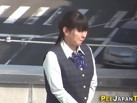 Japanese floozy pissing