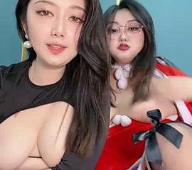 2 Fat Obese Bosom Chinese Girls Camshow