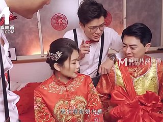 ModelMedia Asia-Непристойная свадебная сцена-Лян Юнь Фэй-MD-0232-Лучшее оригинальное азиатское порно видео