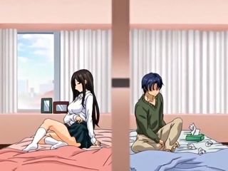 Young Hentai Shore up steady Pussy Creampie