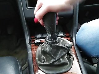 Auto fuck, Gear Shifter, Volvo V70 Fick vrouw mit Jeans NEU