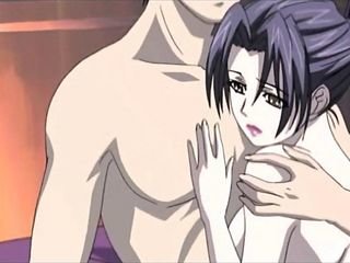 Anime MILF krijgt strakke kont genageld doggy publicize