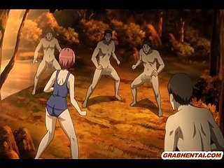 ورجن Hentai گرم جنسی کے swimsuit