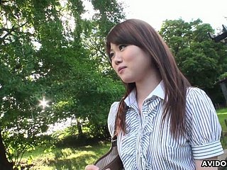 Fetching Japanese cookie Kazumi Saijo really loves when she is fucked doggy
