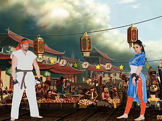 Busty murk cum-fighter does say no to take it on the lam